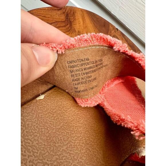 Caslon Coral Frayed Edges Paxton Cross Strap Slides Womens Sandals Size 7 - Picture 5 of 10